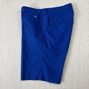 J. LINDEBERG 'Somle' Mens Golf Shorts Size 34 Royal Blue 11" Super Lightweight